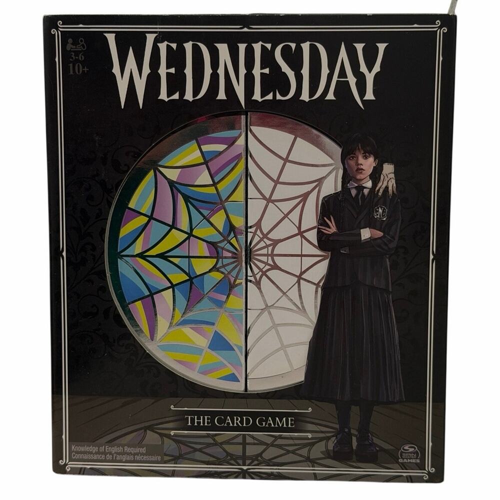Wednesday The Card Game Spin Master Netflix Gothic Party Game 3-10 Players New